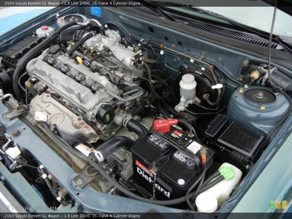 1.8 Liter DOHC 16-Valve 4 Cylinder Engine for the 2000 Suzuki Esteem #55458809