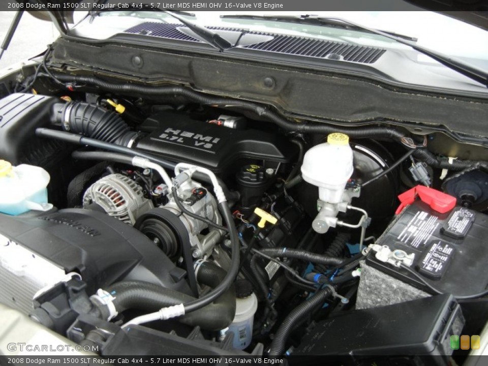 5.7 Liter MDS HEMI OHV 16-Valve V8 Engine for the 2008 Dodge Ram 1500 #55459598
