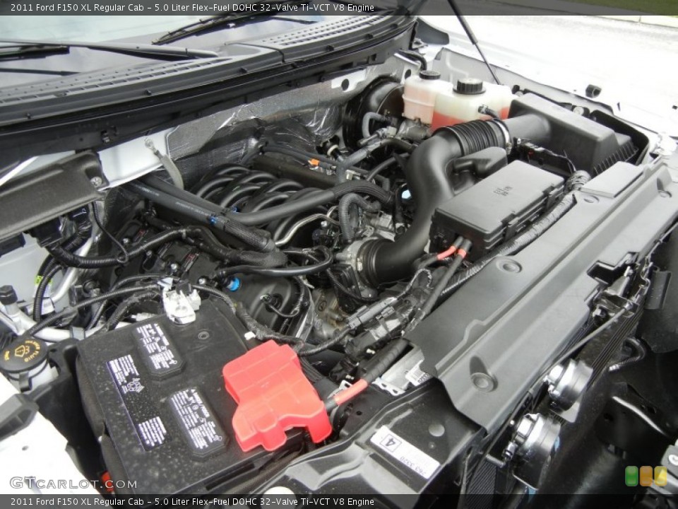 5.0 Liter Flex-Fuel DOHC 32-Valve Ti-VCT V8 Engine for the 2011 Ford F150 #55461477