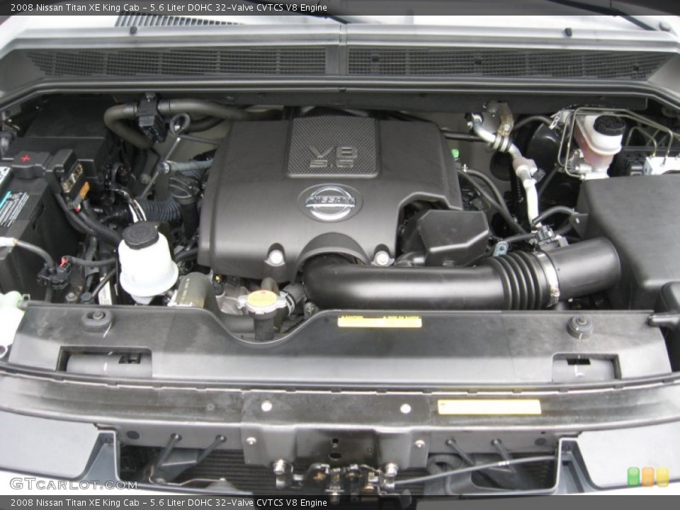 5.6 Liter DOHC 32-Valve CVTCS V8 Engine for the 2008 Nissan Titan #55463262