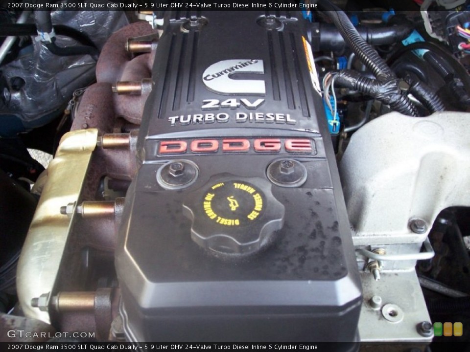 5.9 Liter OHV 24-Valve Turbo Diesel Inline 6 Cylinder Engine for the 2007 Dodge Ram 3500 #55464167