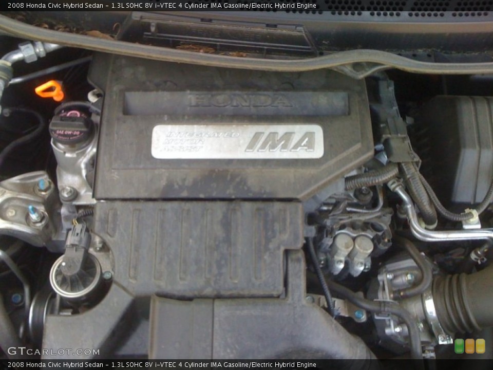 1.3L SOHC 8V i-VTEC 4 Cylinder IMA Gasoline/Electric Hybrid Engine for the 2008 Honda Civic #55468274