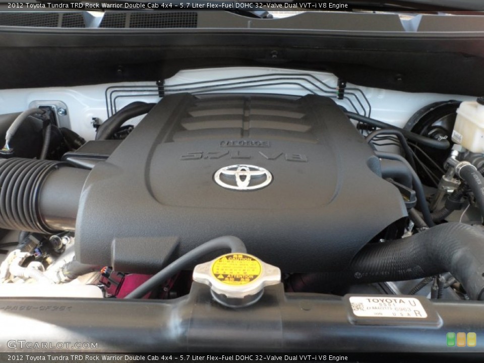 5.7 Liter Flex-Fuel DOHC 32-Valve Dual VVT-i V8 Engine for the 2012 Toyota Tundra #55469378