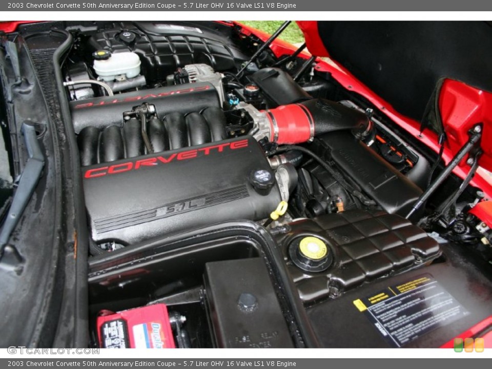 5.7 Liter OHV 16 Valve LS1 V8 Engine for the 2003 Chevrolet Corvette #55476209