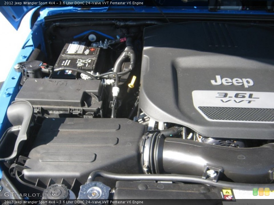3.6 Liter DOHC 24-Valve VVT Pentastar V6 Engine for the 2012 Jeep Wrangler #55486157