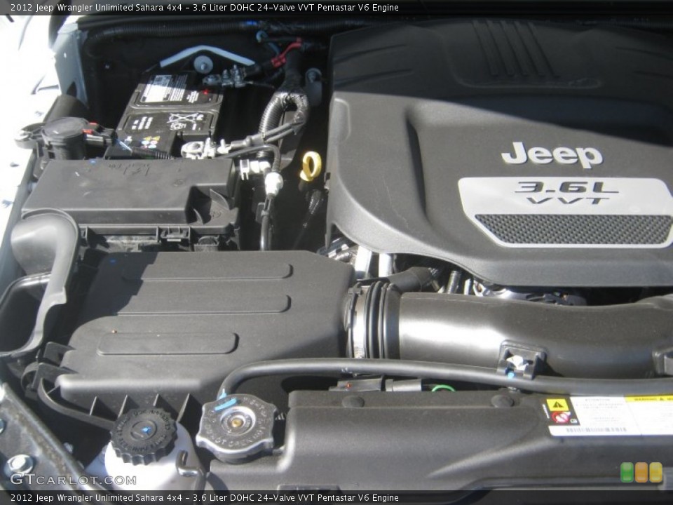 3.6 Liter DOHC 24-Valve VVT Pentastar V6 Engine for the 2012 Jeep Wrangler Unlimited #55486283