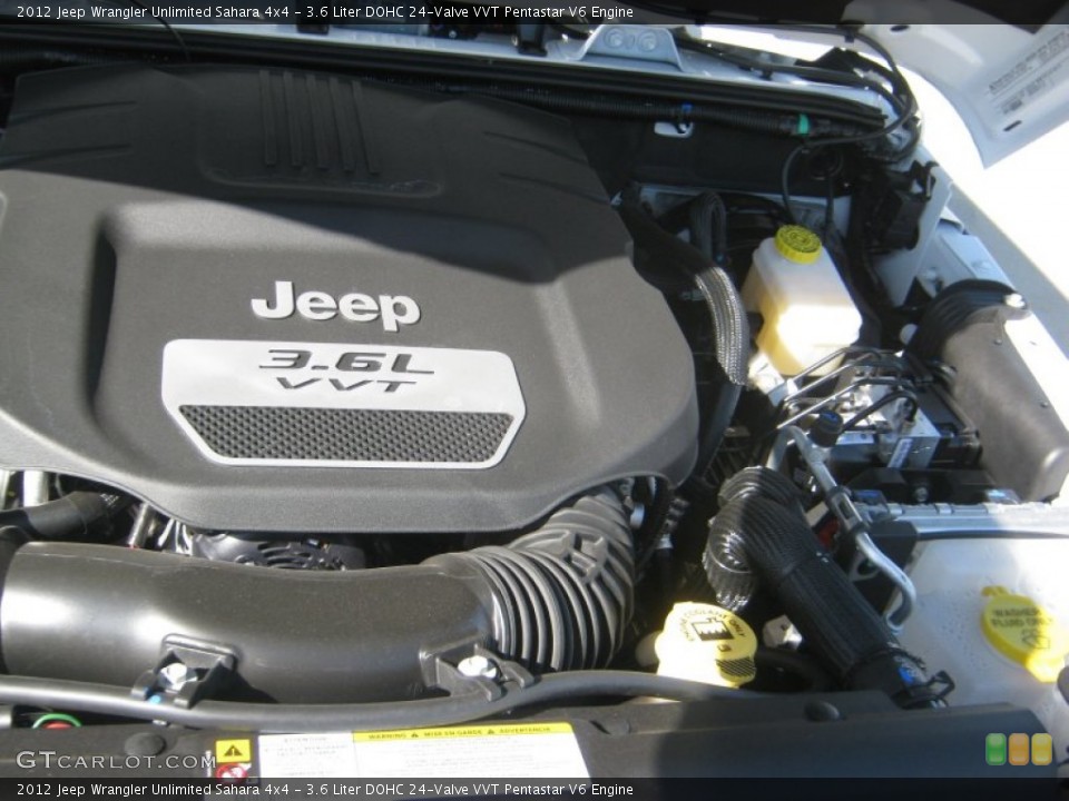 3.6 Liter DOHC 24-Valve VVT Pentastar V6 Engine for the 2012 Jeep Wrangler Unlimited #55486289