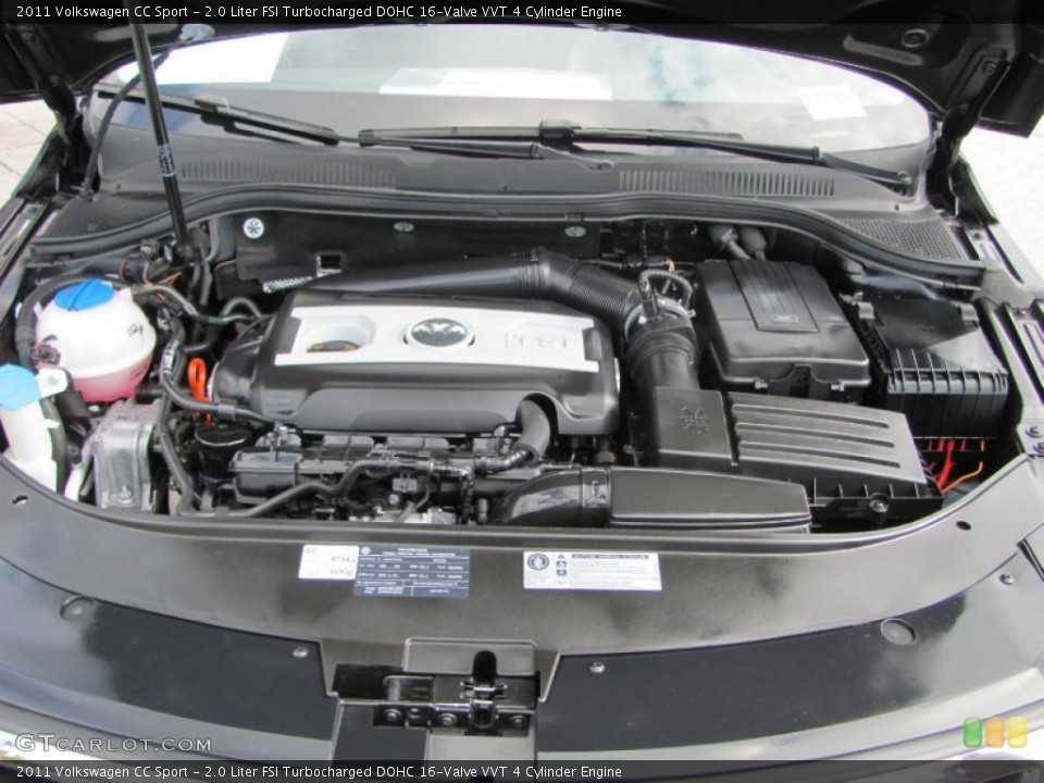 2.0 Liter FSI Turbocharged DOHC 16-Valve VVT 4 Cylinder Engine for the 2011 Volkswagen CC #55490855