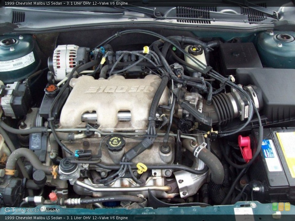 3.1 Liter OHV 12-Valve V6 Engine for the 1999 Chevrolet Malibu #55491401