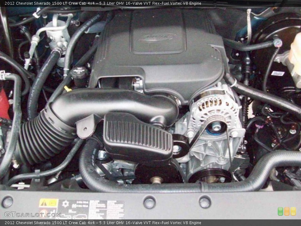 5.3 Liter OHV 16-Valve VVT Flex-Fuel Vortec V8 Engine for the 2012 Chevrolet Silverado 1500 #55492699