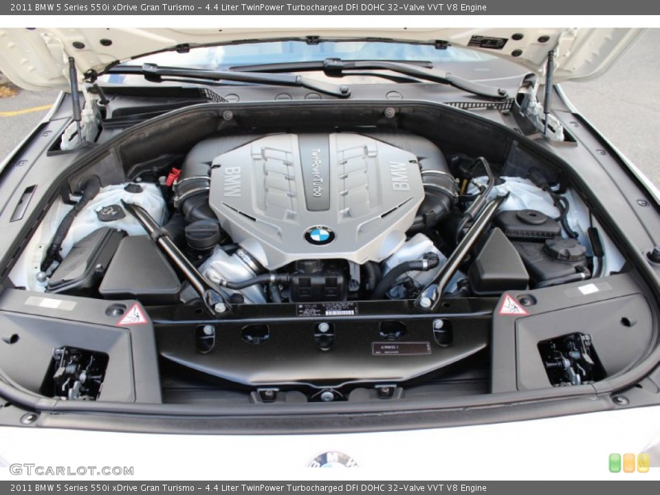 4.4 Liter TwinPower Turbocharged DFI DOHC 32-Valve VVT V8 Engine for the 2011 BMW 5 Series #55508018
