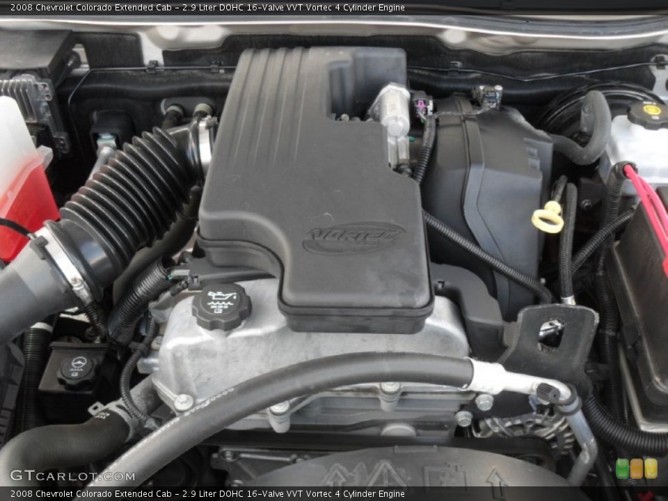 2.9 Liter DOHC 16-Valve VVT Vortec 4 Cylinder 2008 Chevrolet Colorado Engine
