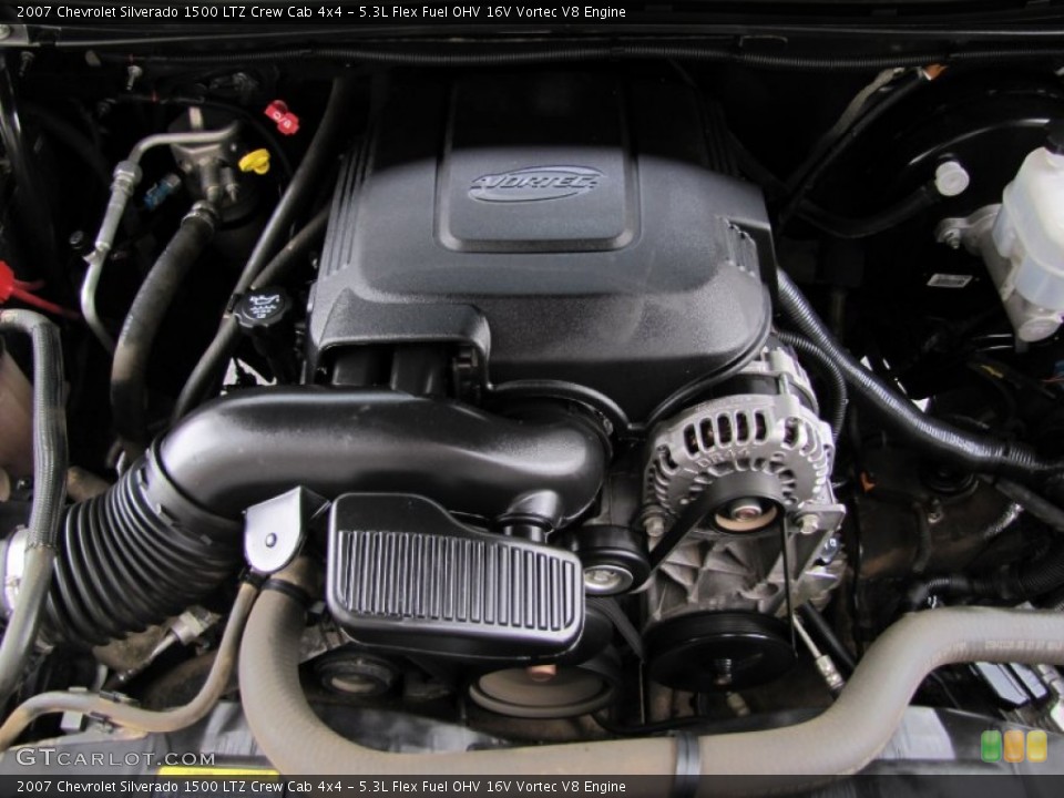 5.3L Flex Fuel OHV 16V Vortec V8 Engine for the 2007 Chevrolet Silverado 1500 #55534355