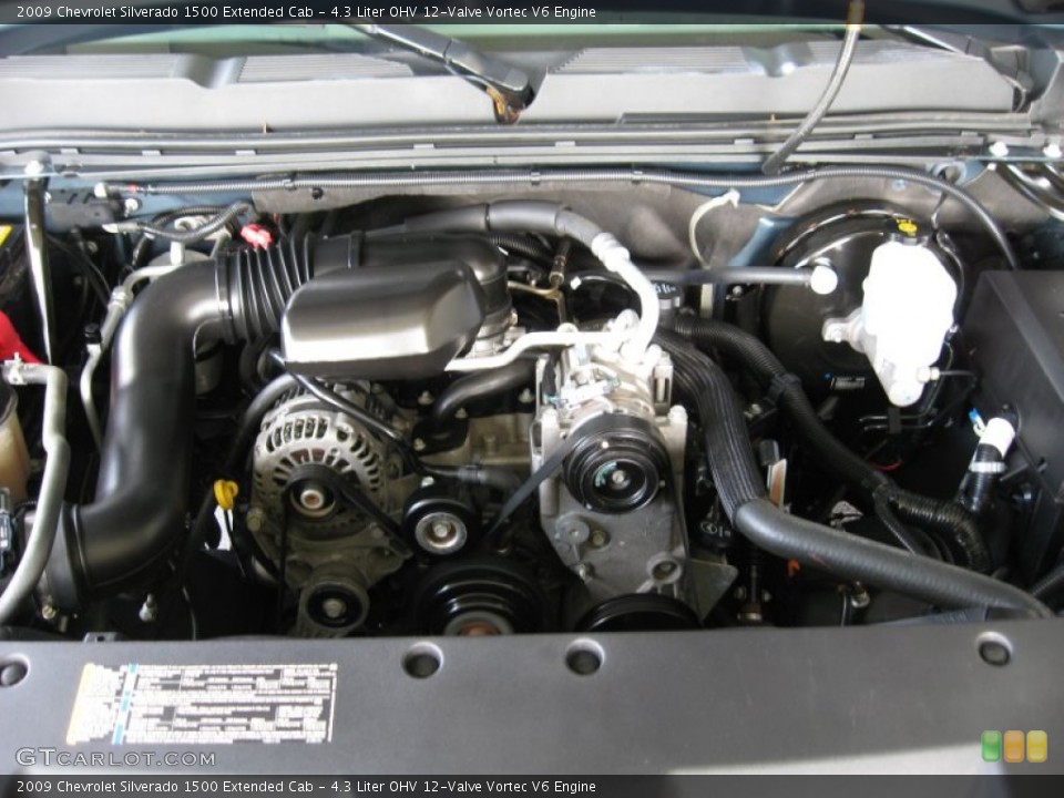 4.3 Liter OHV 12-Valve Vortec V6 Engine for the 2009 Chevrolet Silverado 1500 #55545747