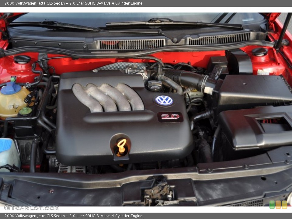 2.0 Liter SOHC 8-Valve 4 Cylinder Engine for the 2000 Volkswagen Jetta #55566591