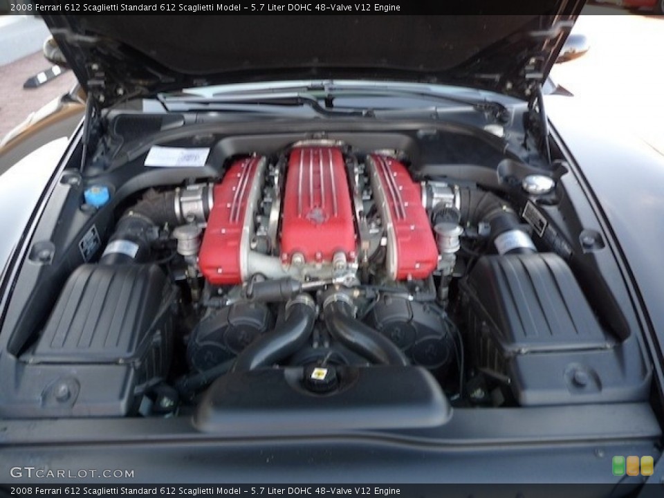 5.7 Liter DOHC 48-Valve V12 Engine for the 2008 Ferrari 612 Scaglietti #55580904