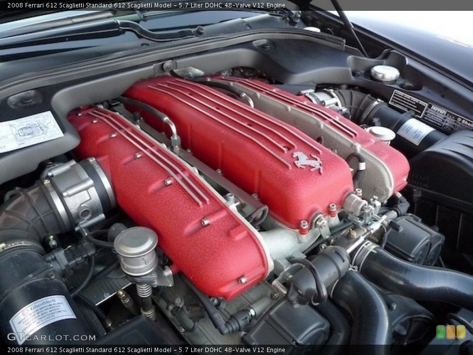 5.7 Liter DOHC 48-Valve V12 Engine for the 2008 Ferrari 612 Scaglietti #55580913