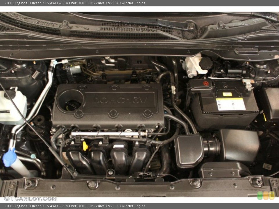 2.4 Liter DOHC 16-Valve CVVT 4 Cylinder Engine for the 2010 Hyundai Tucson #55581330