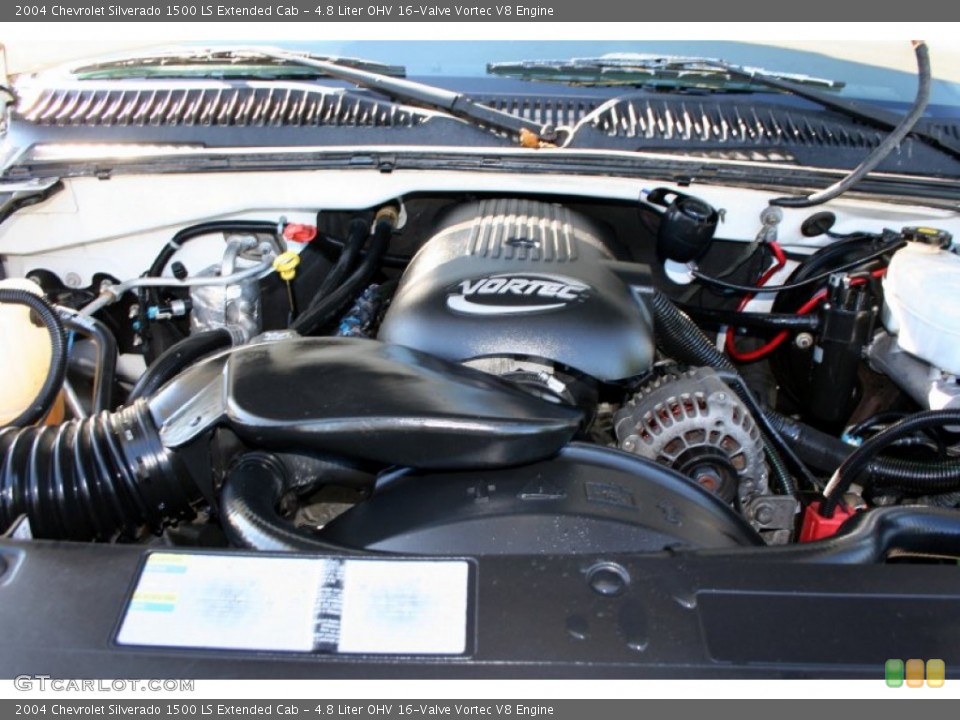 4.8 Liter OHV 16-Valve Vortec V8 Engine for the 2004 Chevrolet Silverado 1500 #55581614