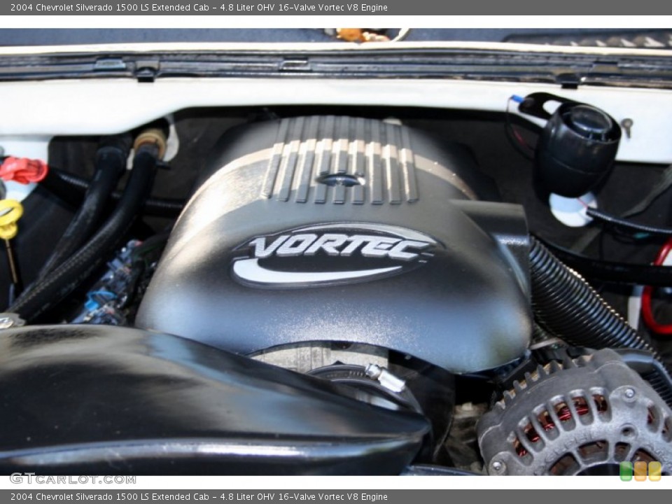 4.8 Liter OHV 16-Valve Vortec V8 Engine for the 2004 Chevrolet Silverado 1500 #55581619
