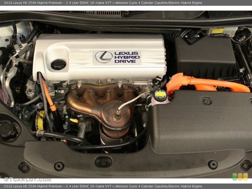2.4 Liter DOHC 16-Valve VVT-i Atkinson Cycle 4 Cylinder Gasoline/Electric Hybrid Engine for the 2010 Lexus HS #55582267