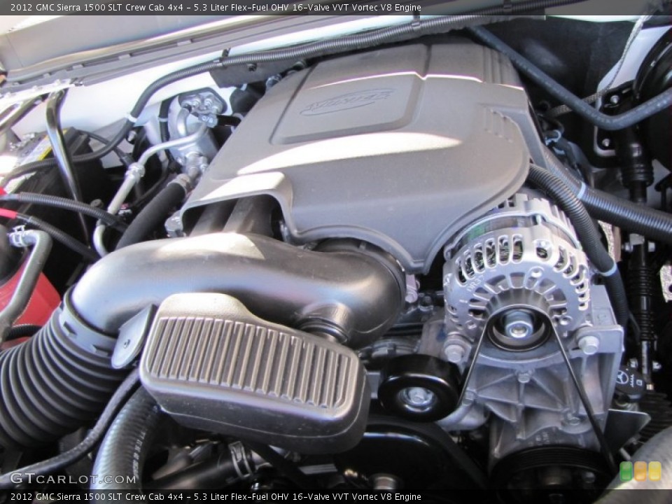 5.3 Liter Flex-Fuel OHV 16-Valve VVT Vortec V8 Engine for the 2012 GMC Sierra 1500 #55582627