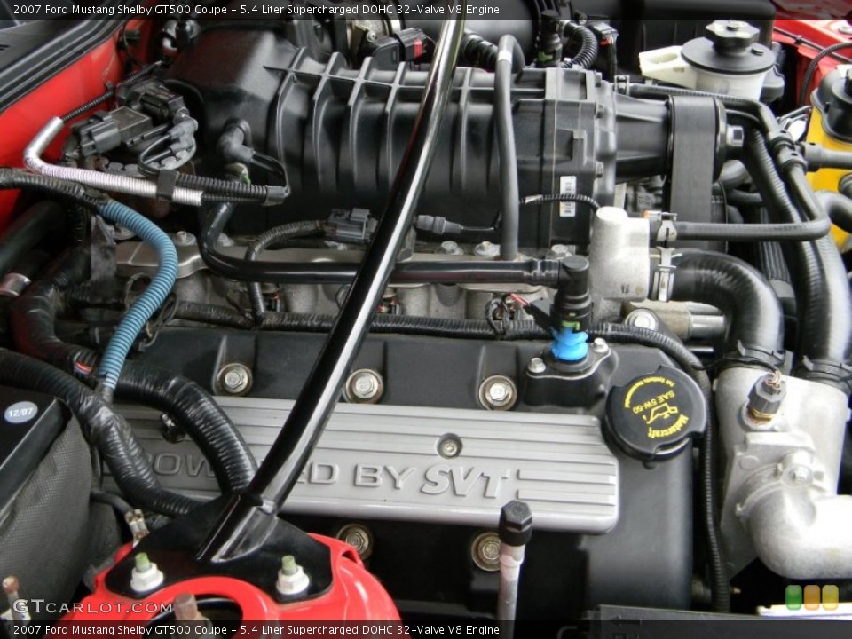 5.4 Liter Supercharged DOHC 32-Valve V8 Engine for the 2007 Ford Mustang #55593583