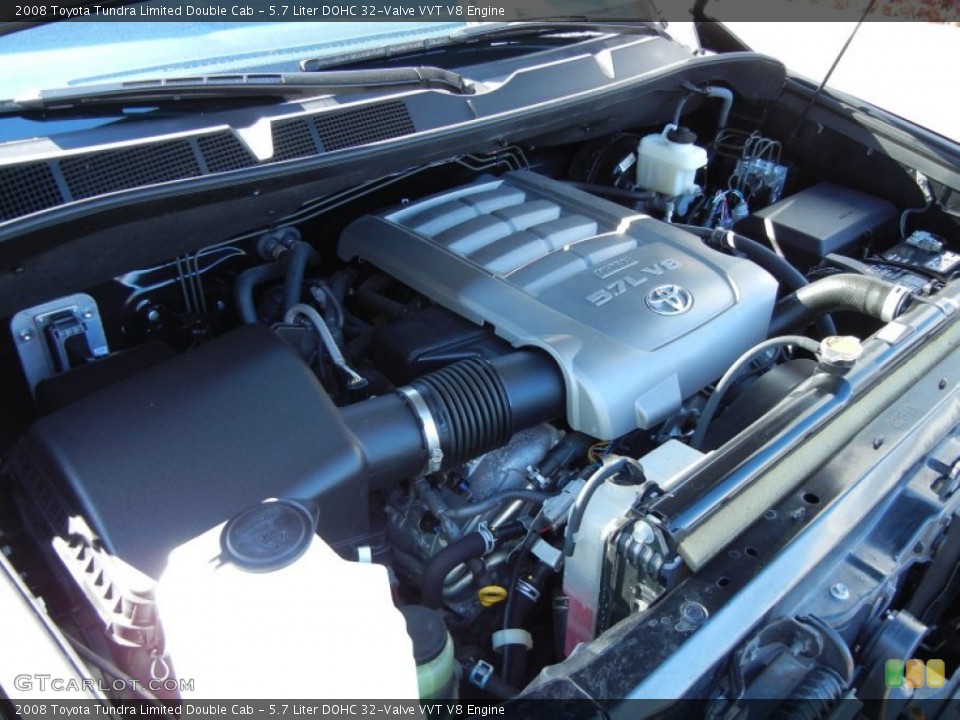 5.7 Liter DOHC 32-Valve VVT V8 Engine for the 2008 Toyota Tundra #55598128