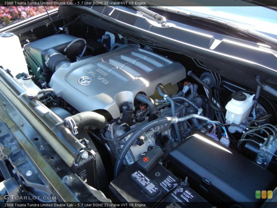 5.7 Liter DOHC 32-Valve VVT V8 Engine for the 2008 Toyota Tundra #55598134