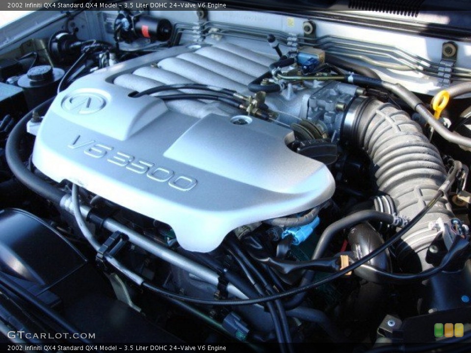 3.5 Liter DOHC 24-Valve V6 2002 Infiniti QX4 Engine