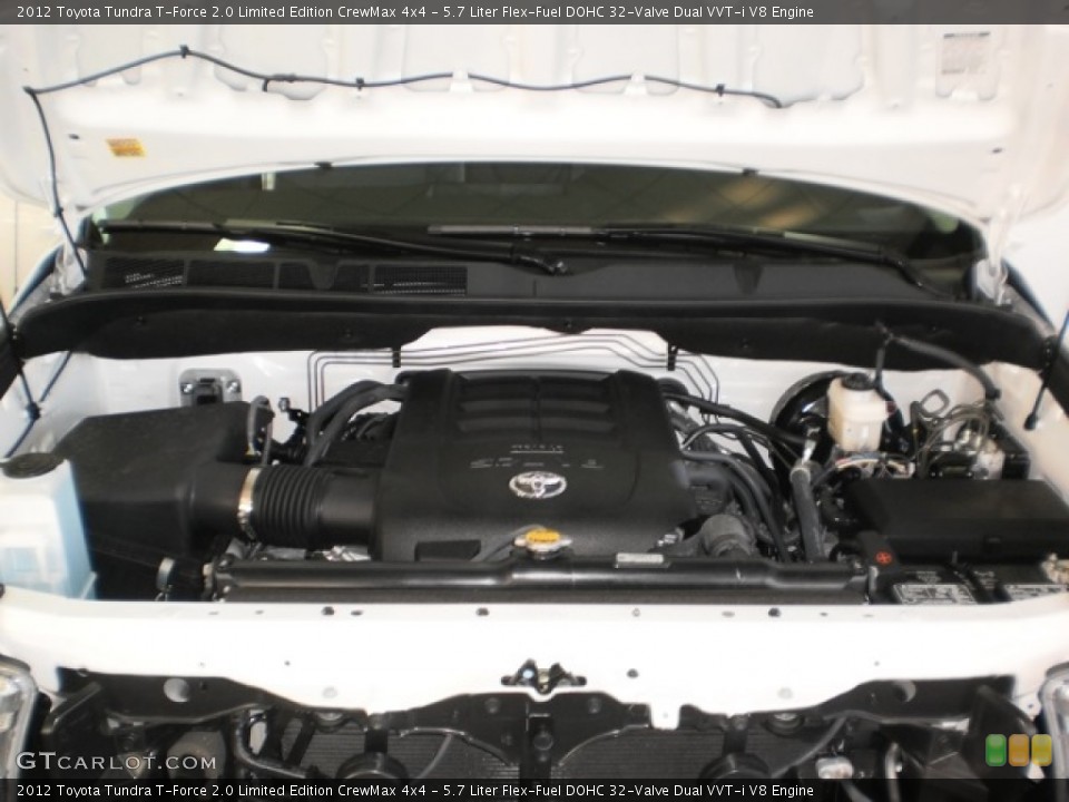 5.7 Liter Flex-Fuel DOHC 32-Valve Dual VVT-i V8 Engine for the 2012 Toyota Tundra #55602061