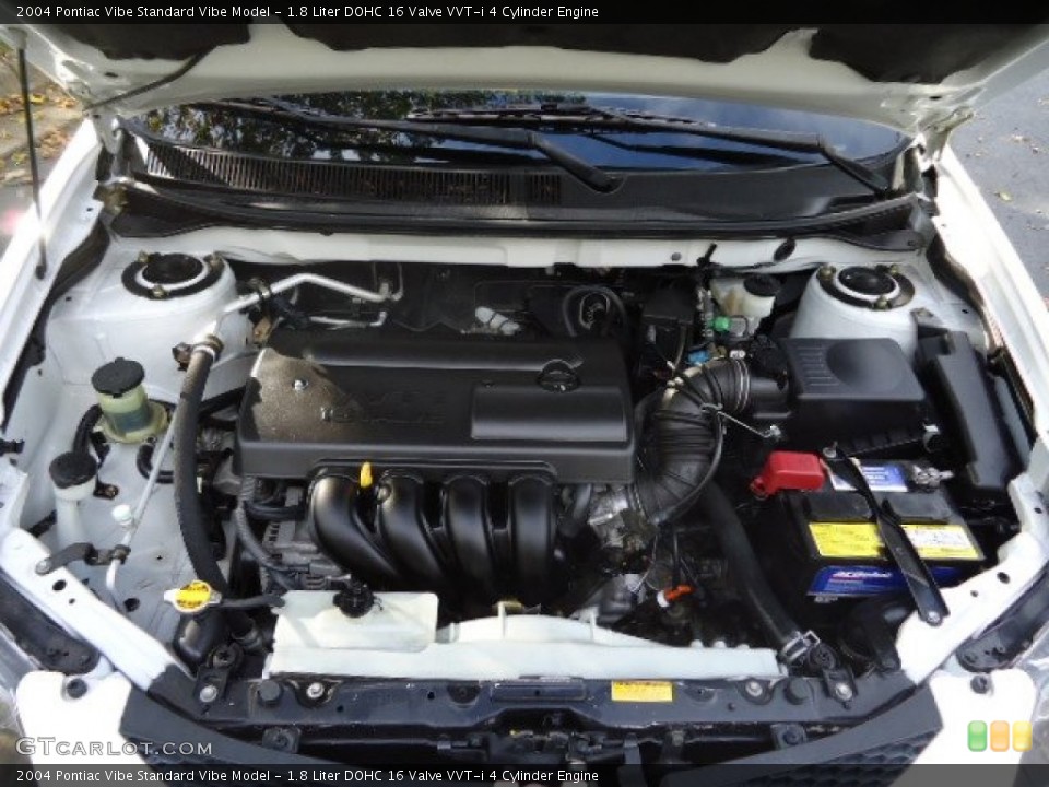 1.8 Liter DOHC 16 Valve VVT-i 4 Cylinder Engine for the 2004 Pontiac Vibe #55602637