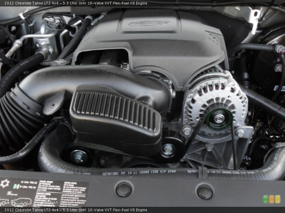 5.3 Liter OHV 16-Valve VVT Flex-Fuel V8 Engine for the 2012 Chevrolet Tahoe #55610524