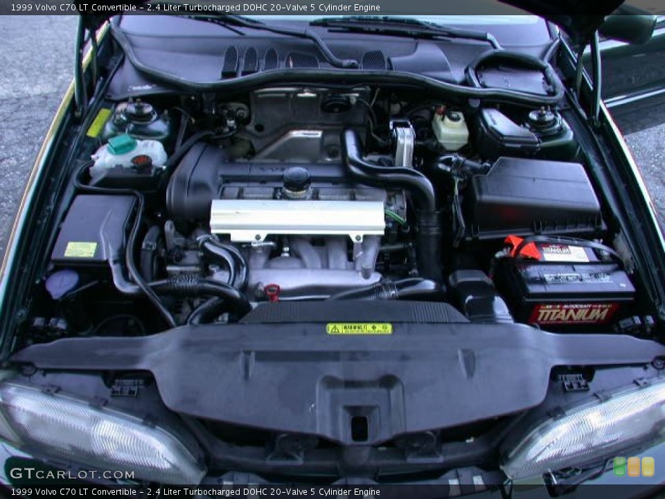 2.4 Liter Turbocharged DOHC 20-Valve 5 Cylinder Engine for the 1999 Volvo C70 #55617949