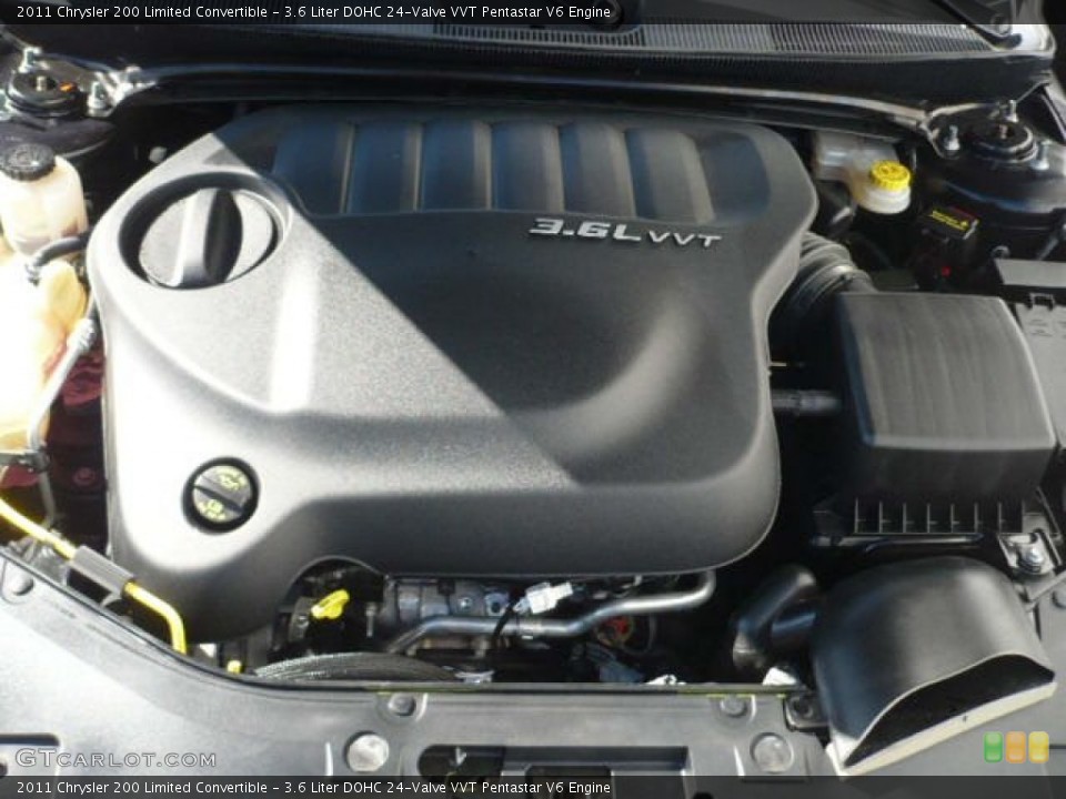 3.6 Liter DOHC 24-Valve VVT Pentastar V6 Engine for the 2011 Chrysler 200 #55623701