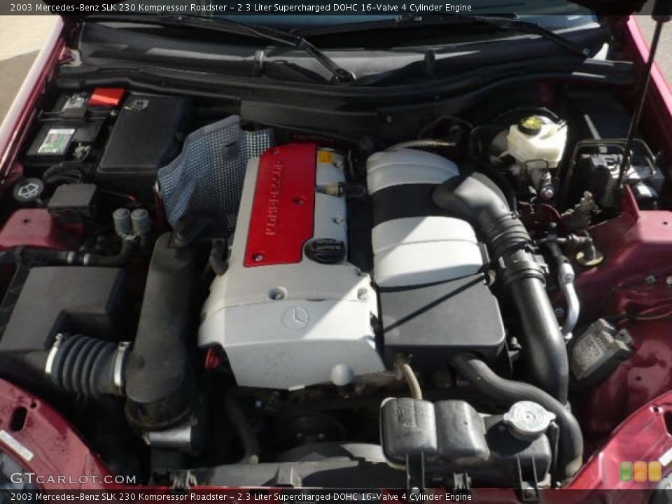 2.3 Liter Supercharged DOHC 16-Valve 4 Cylinder Engine for the 2003 Mercedes-Benz SLK #55624754
