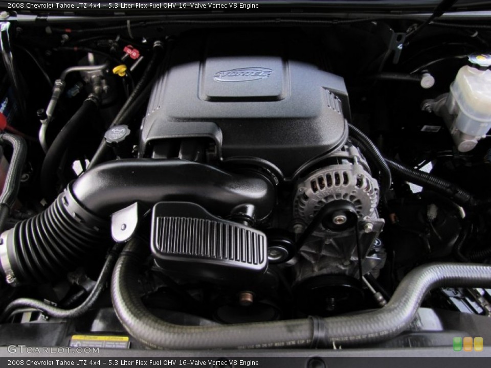 5.3 Liter Flex Fuel OHV 16-Valve Vortec V8 Engine for the 2008 Chevrolet Tahoe #55626059