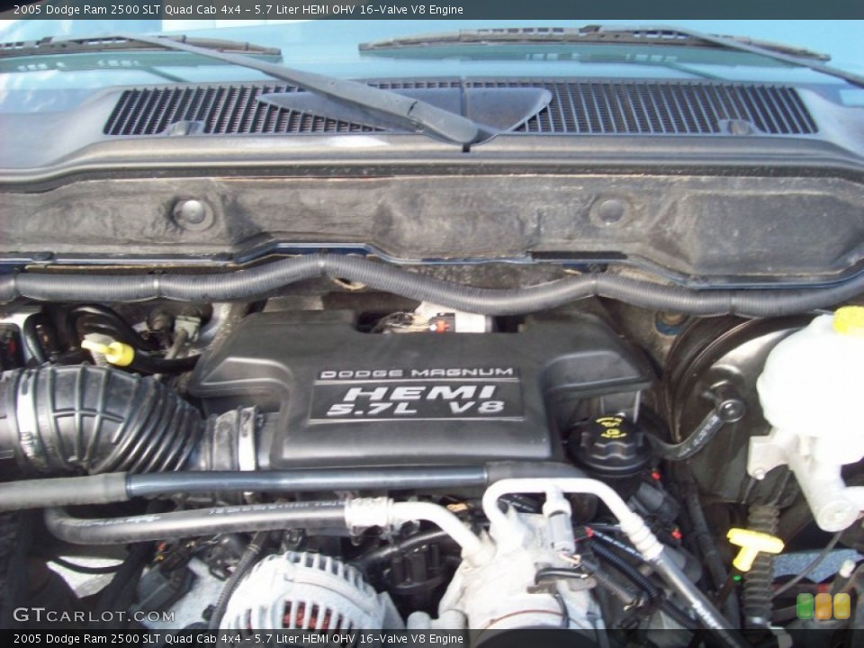 5.7 Liter HEMI OHV 16-Valve V8 Engine for the 2005 Dodge Ram 2500 #55630472