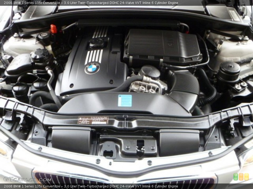 3.0 Liter Twin-Turbocharged DOHC 24-Valve VVT Inline 6 Cylinder Engine for the 2008 BMW 1 Series #55633592