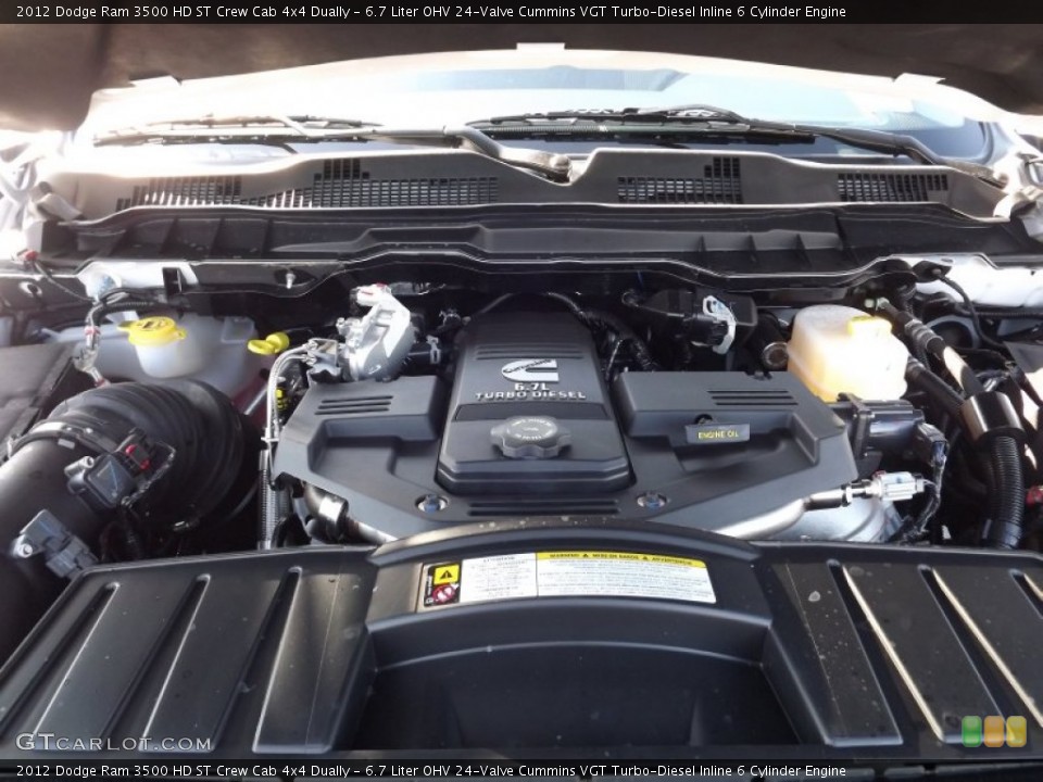 6.7 Liter OHV 24-Valve Cummins VGT Turbo-Diesel Inline 6 Cylinder Engine for the 2012 Dodge Ram 3500 HD #55642439