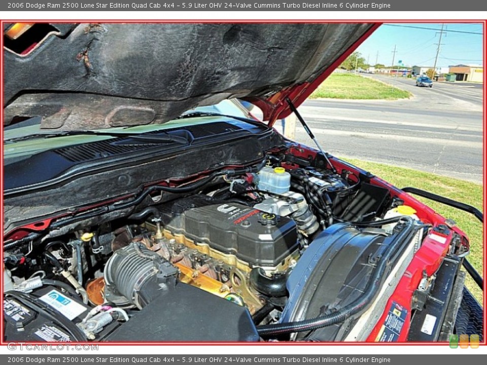 5.9 Liter OHV 24-Valve Cummins Turbo Diesel Inline 6 Cylinder Engine for the 2006 Dodge Ram 2500 #55652195