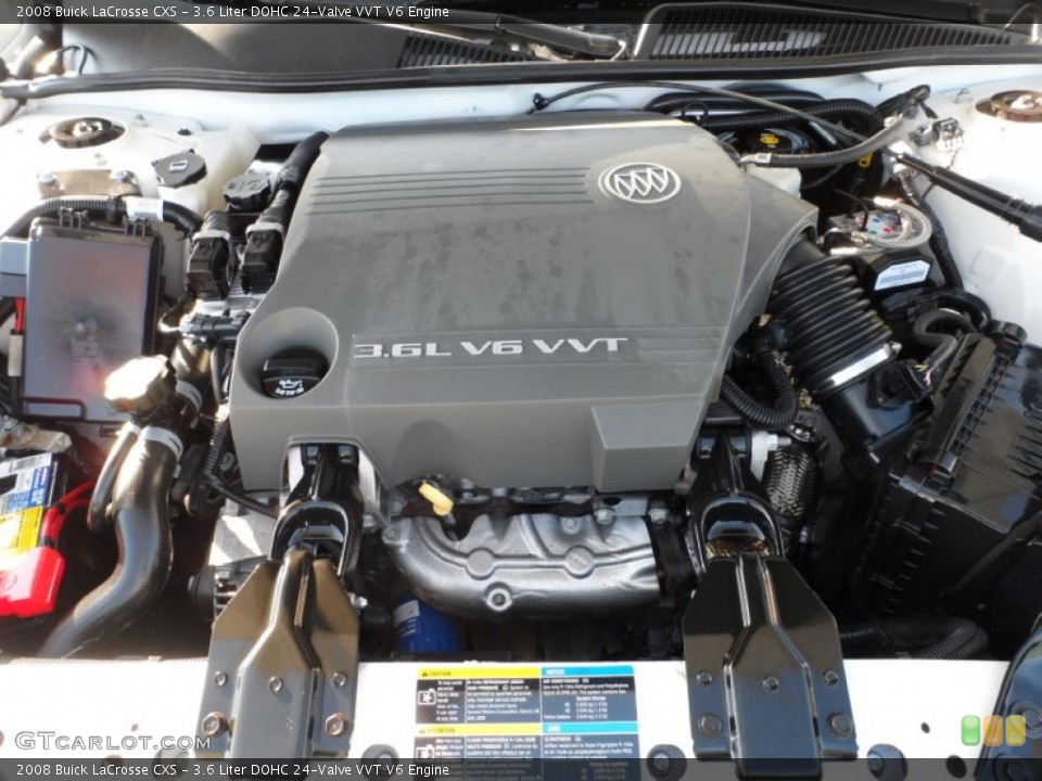3.6 Liter DOHC 24-Valve VVT V6 2008 Buick LaCrosse Engine