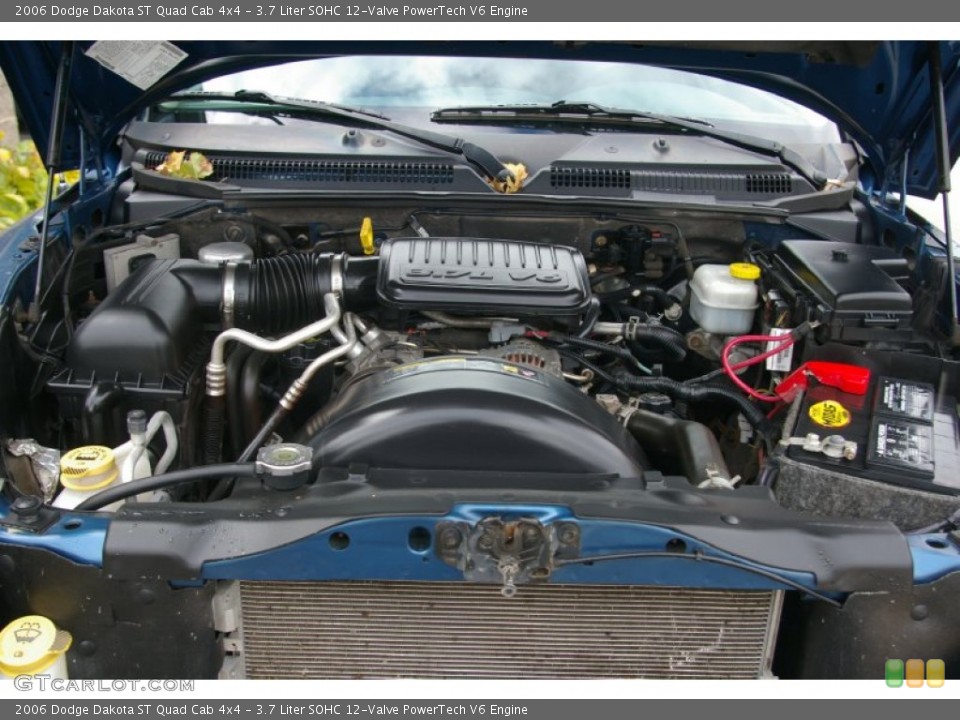 3.7 Liter SOHC 12-Valve PowerTech V6 Engine for the 2006 Dodge Dakota #55654457