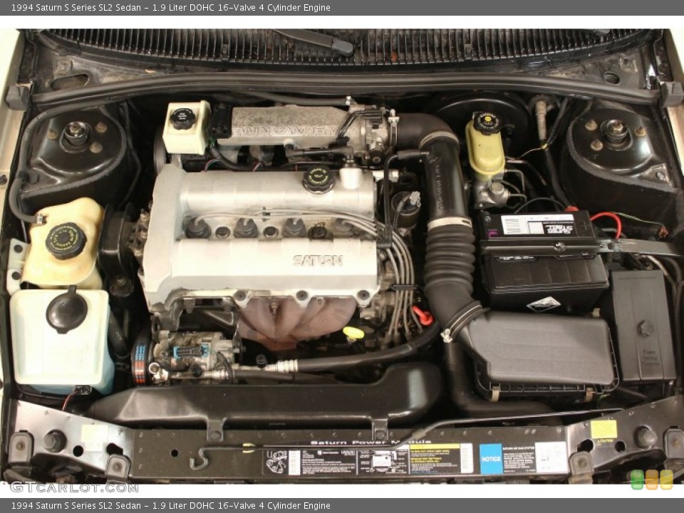 1.9 Liter DOHC 16-Valve 4 Cylinder 1994 Saturn S Series Engine