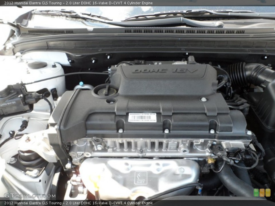 2.0 Liter DOHC 16-Valve D-CVVT 4 Cylinder Engine for the 2012 Hyundai Elantra #55658743
