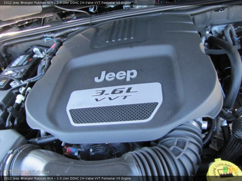 3.6 Liter DOHC 24-Valve VVT Pentastar V6 Engine for the 2012 Jeep Wrangler #55666039