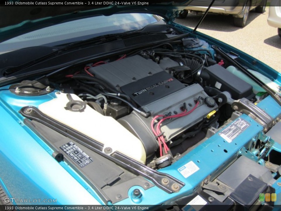3.4 Liter DOHC 24-Valve V6 Engine for the 1993 Oldsmobile Cutlass Supreme #55671088