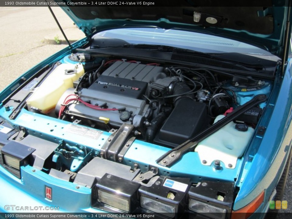 3.4 Liter DOHC 24-Valve V6 Engine for the 1993 Oldsmobile Cutlass Supreme #55671100