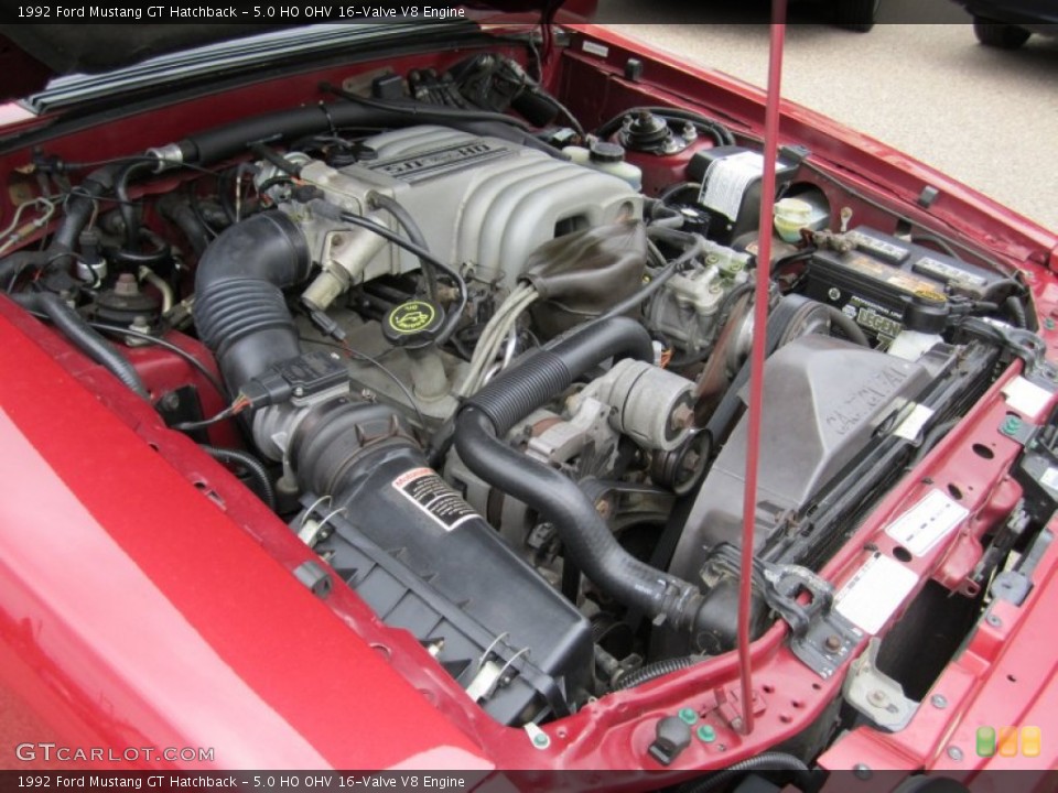 5.0 HO OHV 16-Valve V8 Engine for the 1992 Ford Mustang #55674133