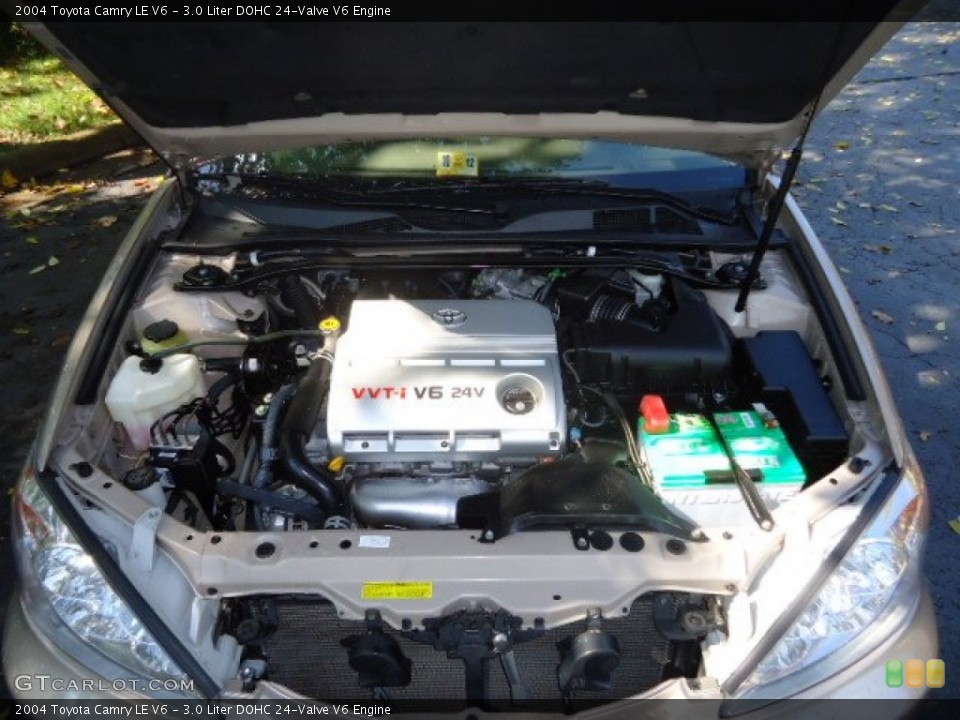 3.0 Liter DOHC 24-Valve V6 2004 Toyota Camry Engine